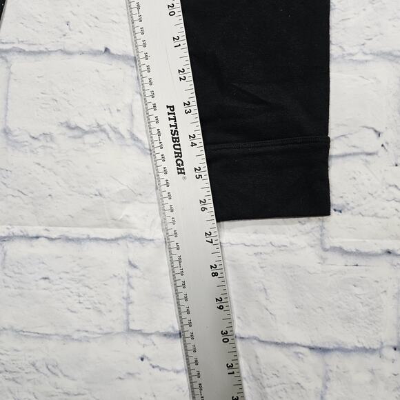 Victorias Secret PINK Yoga WOMENS S Campus Leggings Dog Black Yellow Drawstring - Picture 4 of 13